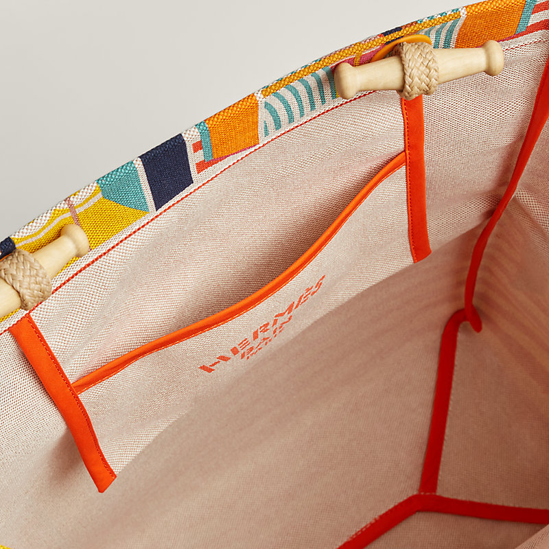 夏映えアート×軽やかさ【HERMES】From my Window ビーチバッグ from-my-window-beach-bag--